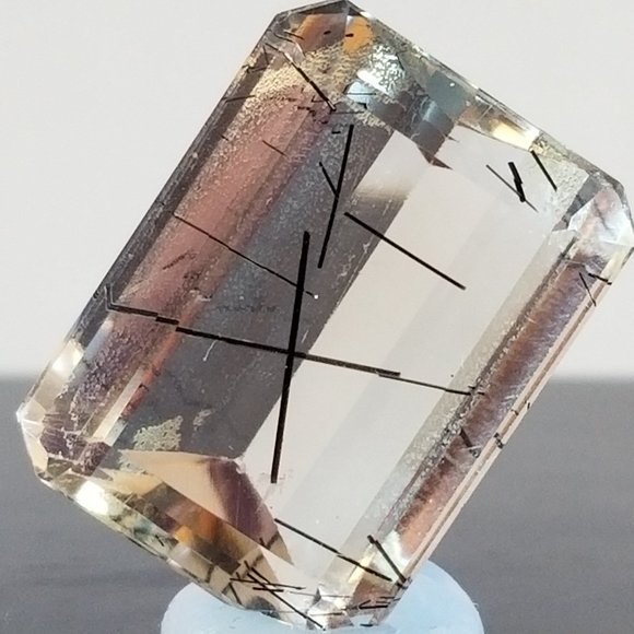 Faceted Rutilated Quartz Gemstones - Picture 3 of 5